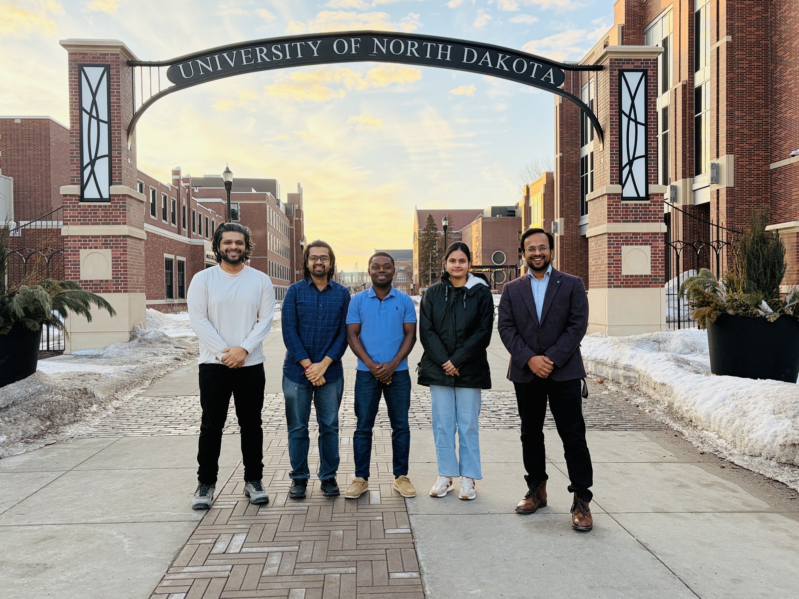 Asthana Group members at the University of North Dakota